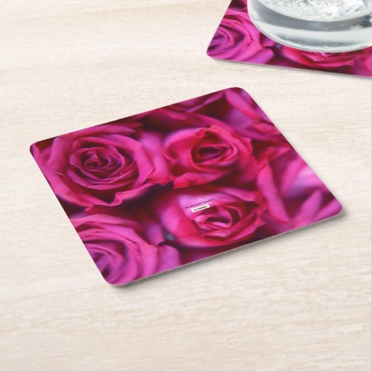 Rose Square Paper Untersetzer (angewinkelt)