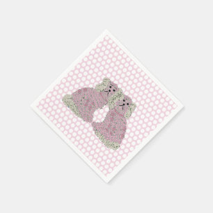 Rose Staffordshire Hunde Magnolia Serviette