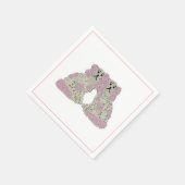 Rose Staffordshire Hunde Magnolia Serviette (Ecke)