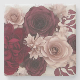 Rose Steinuntersetzer