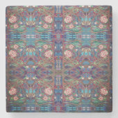 Rose Steinuntersetzer (Vorderseite)