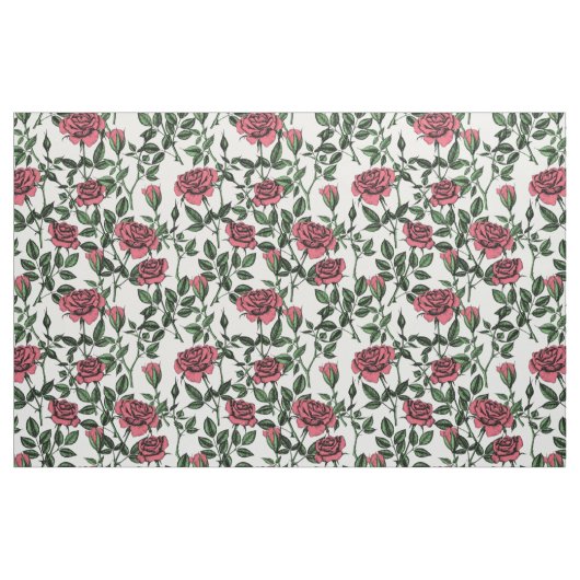 Rose Stoff (Fat Quarter (45,7 x 55,9 cm))