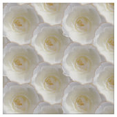 Rose Stoff Weißrosengewebe Baumwolle oder Poly (Nahaufnahme)