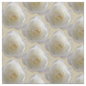 Rose Stoff Weißrosengewebe Baumwolle oder Poly (Nahaufnahme)