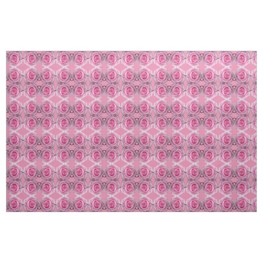 Rose Stoffe rosa Rosengewebe Baumwolle oder Polste (Fat Quarter (45,7 x 55,9 cm))
