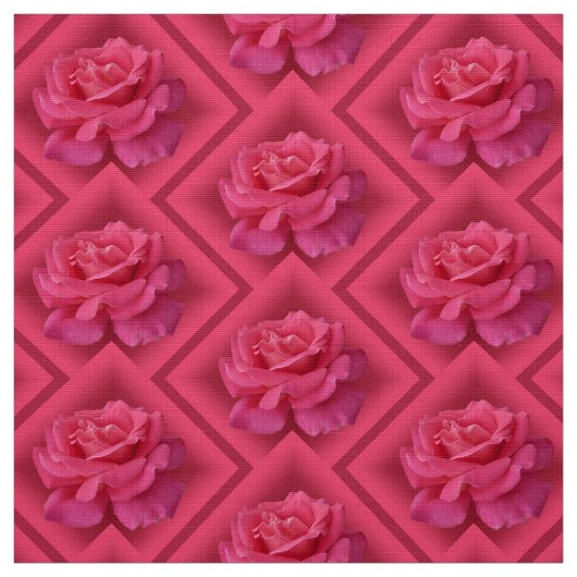 Rose Stoffe rosa Rosengewebe Baumwolle oder Polste (Muster)