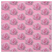 Rose Stoffe rosa Rosengewebe Baumwolle oder Polste (Muster)