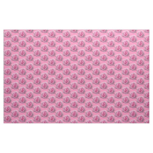 Rose Stoffe rosa Rosengewebe Baumwolle oder Polste (Fat Quarter (45,7 x 55,9 cm))
