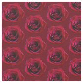 Rose Stoffe Rote Rose Gewebe Baumwolle oder Poly C (Nahaufnahme)
