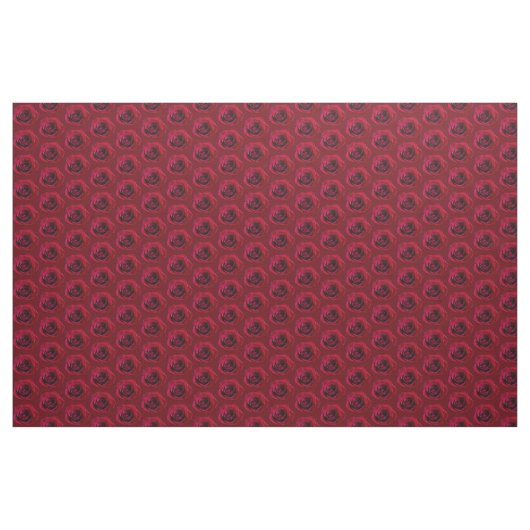Rose Stoffe Rote Rose Gewebe Baumwolle oder Poly C (Fat Quarter (45,7 x 55,9 cm))