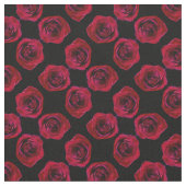 Rose Stoffe Rote Rose Gewebe Baumwolle oder Poly C (Nahaufnahme)