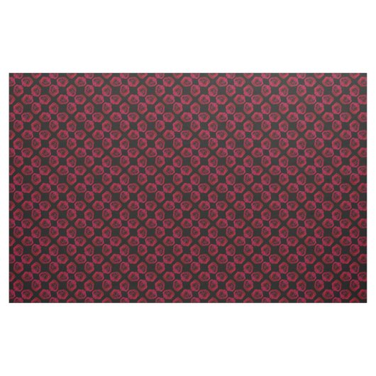 Rose Stoffe Rote Rose Gewebe Baumwolle oder Poly C (Fat Quarter (45,7 x 55,9 cm))