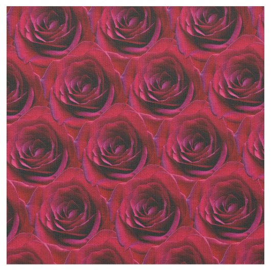 Rose Stoffe Rote Rose Gewebe Baumwolle oder Poly C (Nahaufnahme)