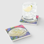 Rose Stone Untersetzer (Seitenansicht)