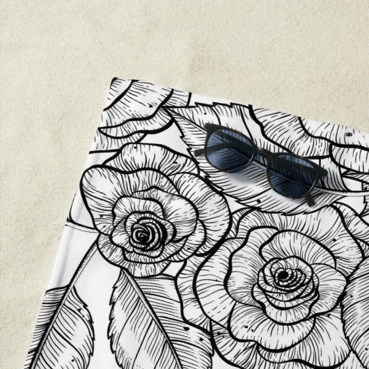 Rose Strandtuch (Beispiel)