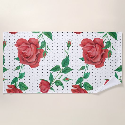 Rose Strandtuch (Vorderseite)