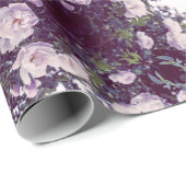 Rose-Strauchfotografie Geschenkpapier (Rolleneckpunkt)