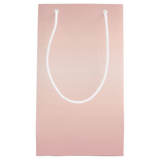 Rose Streifen Kleine Geschenktüte (Vorderseite)