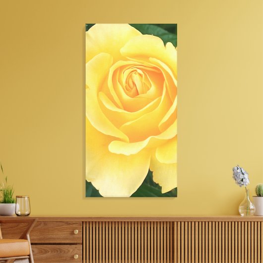 Rose Stretched Canvas Print Leinwanddruck (Insitu (Wohnzimmer))