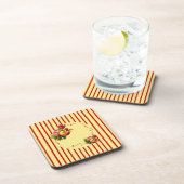 Rose Stripe Cork Untersetzer (Rechte Seite)