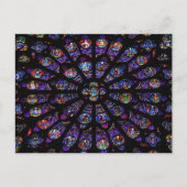 Rose Süd in der Kathedrale Notre Dame Postkarte (Vorderseite)