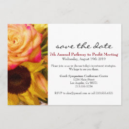 Rose Sunflower Corporate Event Einladung