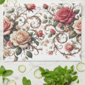 Rose Symphony Geschirrtuch (Gefaltet)