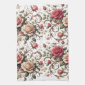Rose Symphony Geschirrtuch (Vertikal)