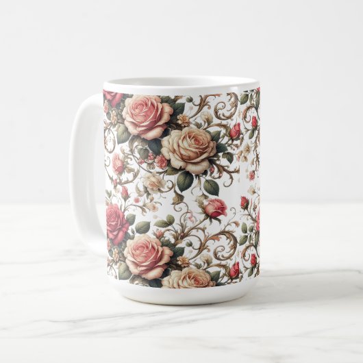 Rose Symphony Kaffeetasse (Vorderseite Links)