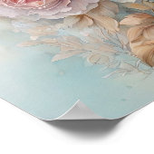 Rose Symphony - Watercolor Blume - Blumenart Poster (Ecke)