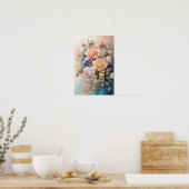 Rose Symphony - Watercolor Blume - Blumenart Poster (Küche)