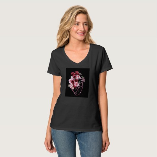 Rose T-Shirt (Vorderseite Vollansicht)