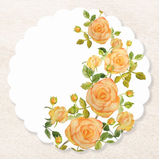 Rose T - Shirt Cushion Trivet Untersetzer (Vorderseite)