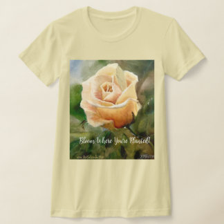 Rose T Shirt Original Artwork von Kathleen Hutter