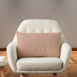 Rose Tan Solid Color Lendenkissen