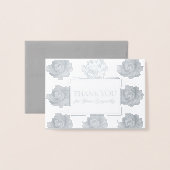 Rose-Tapestry-Beileid Vielen Dank Foil 2 Folienkarte (Vorderseite mit Umschlag)