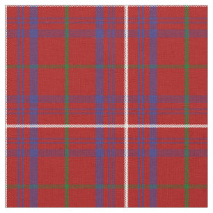 Rose Tartan Print Stoff