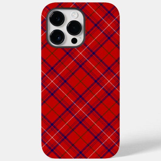 Rose Tartan Rot kariert Case-Mate iPhone Hülle (Rückseite)