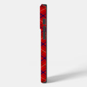 Rose Tartan Rot kariert Case-Mate iPhone Hülle (Rückseite / Links)