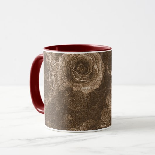 Rose Tasse (Vorderseite Links)