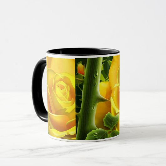 Rose Tasse (Vorderseite Links)