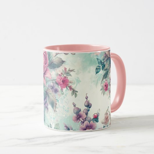 Rose Tasse (VorderseiteRechts)