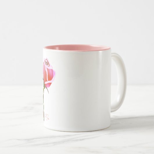 Rose Tasse (VorderseiteRechts)