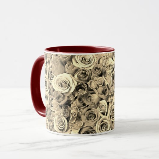 Rose Tasse (Vorderseite Links)