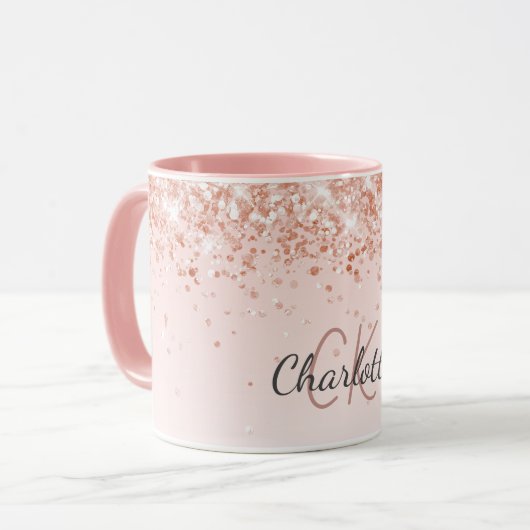 Rose Tasse (Vorderseite Links)
