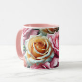 Rose Tasse (Vorderseite Links)