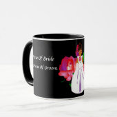 Rose-Tasse "Bride" - individuell anpassbar Tasse (Vorderseite Links)