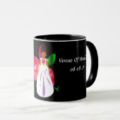 Rose-Tasse "Bride" - individuell anpassbar Tasse (VorderseiteRechts)