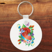 Rose Tattoo Hearts Schlüsselanhänger (Vorderseite)