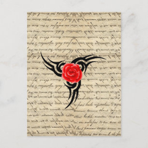 Rose Tattoo Postkarte